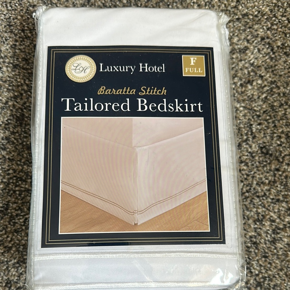 White Tailored Bedskirt